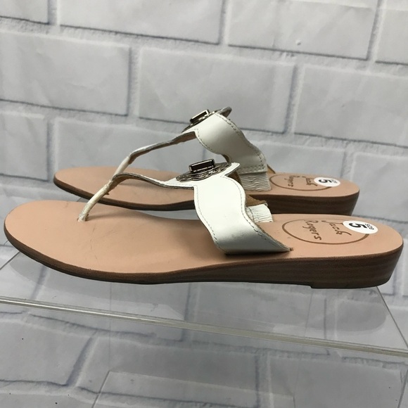 Jack Rogers Larissa Turn Lock Thong Sandals 5 - Picture 4 of 8